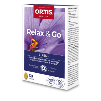 Relax&Go Stress bio Ortis - Packung mit 30 Tabletten