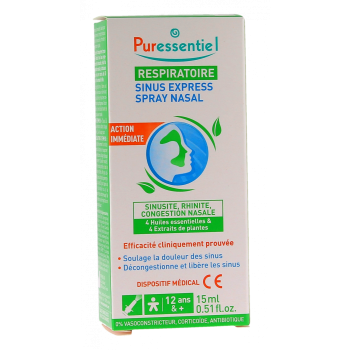 Atmungs Spray Nasenspray Sinus Express Puressentiel - Spray von 15ml