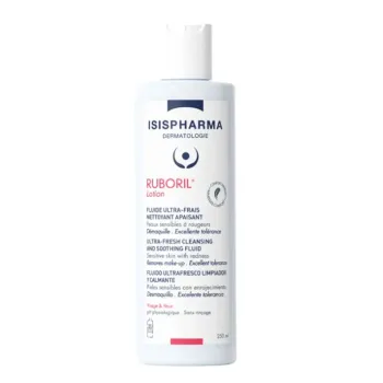 Ruboril Lotion Fluid Ultra-Frisch Reinigend Beruhigend Isispharma - Flasche mit 250ml