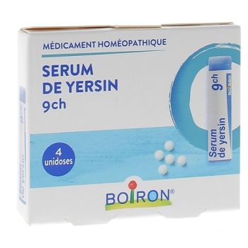 SERUM DE YERSIN 9CH Globuli Boiron - 4 Dosen zu 1g