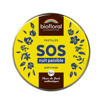 SOS ruhige Nacht Biofloral Orange Geschmack - Schachtel mit 165 Pastillen