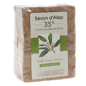 Aleppo-Seife 35% Lorbeerbeeren Haut-Ségala - Stück von 200g