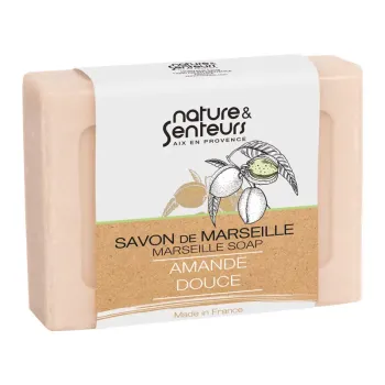 Marseiller Seife mit süßem Mandelduft Nature & Senteurs - 100g Stück