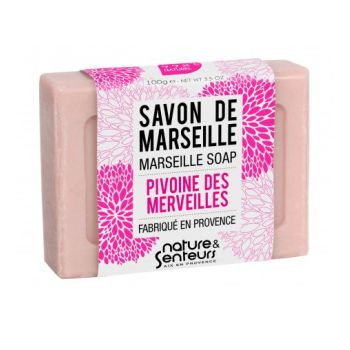 Marseiller Seife Pfingstrose der Wunder Natur & Düfte - 100 g Stück