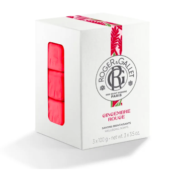 Roter Ingwer-Seife Roger & Gallet - Geschenkset mit 3 Seifen à 100 g