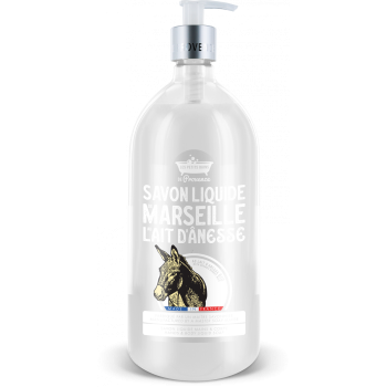 Flüssigseife Marseille Eselsfett Die kleinen Bäder der Provence - Pumpflasche 1L