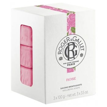Heilende Seifen Rose Roger & Gallet - Geschenkset mit 3 Seifen à 100 g
