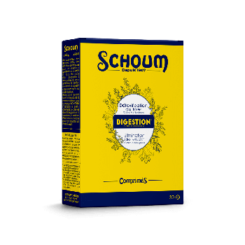 Schoum Verdauung - Packung mit 30 Tabletten