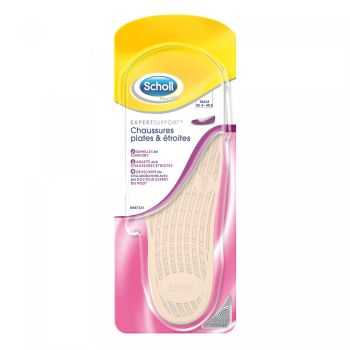 ExpertSupport Komforteinlagen für flache und schmale Schuhe Größe 35,5-40,5 Scholl - 1 Paar Einlagen