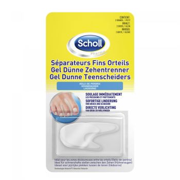 Scholl feine Zehenseparatoren - Packung mit 3 Separatoren