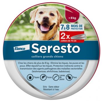 Seresto Halsband für große Hunde Elanco - 2 Halsbänder