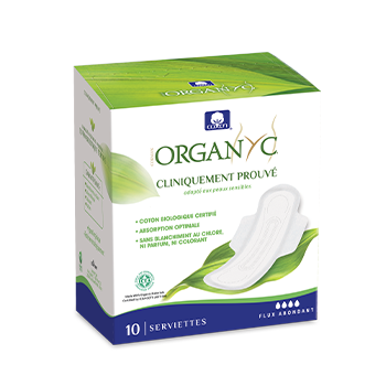 Extra-dünne super Bio Organyc Slipeinlagen - Box mit 10 Slipeinlagen