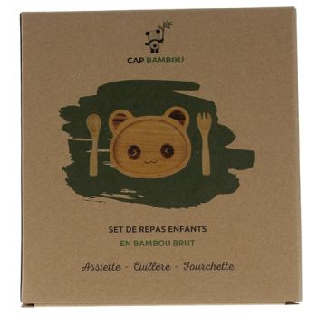 Set f&uuml;r Kinder aus Bambus Cap Bambou - Box mit 3 Produkten
