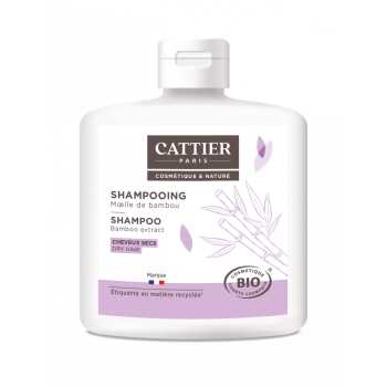 Shampoo Bio Bambusmoos (trockene Haare) Cattier - Flasche 250 ml