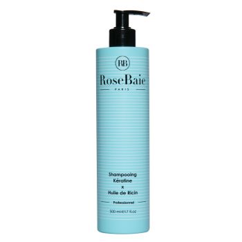 Keratin- und Rizinusöl-Shampoo RoseBaie - Pumpflasche 500 ml