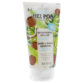 Shampoo-Duschgel 3 in 1 mit Kokosnuss-Püree Hei Poa - Tube mit 150 ml