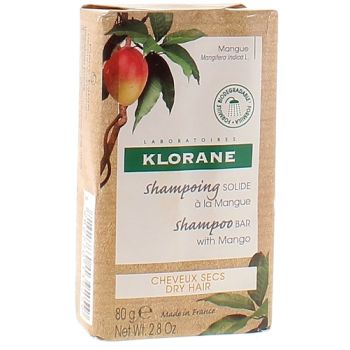 Festes Shampoo mit Mango Klorane - 80 g Stück