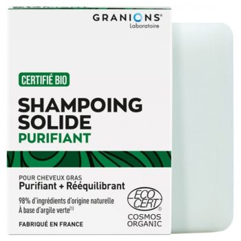 Bio-reinigendes Festshampoo Granions - 80 g Stück