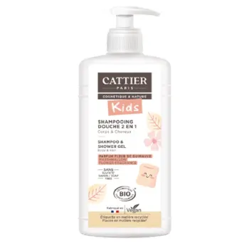 Shampoo-Duschgel 2 in 1 Malvenblüte Cattier - Pumpflasche 500 ml