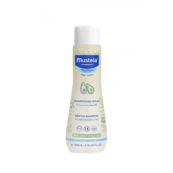 Sanftes Shampoo für empfindliches Haar Mustela - 200 ml Flasche