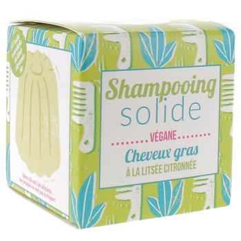 Festes Shampoo für fettiges Haar mit Zitronenverbene von Lamazuna - 55g Stück