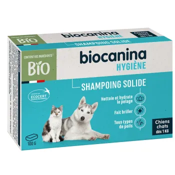 Festes Shampoo für Hunde und Katzen ab 1 kg Biocanina - 100 g Stück
