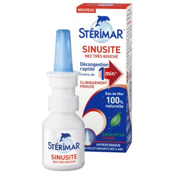 Sinusitis stark verstopfte Nase Stérimar - Spray von 20 ml