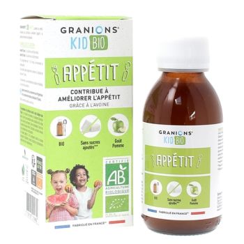 Bio-Appetit Sirup für Kinder mit Birnengeschmack von Granions - Flasche mit 125 ml