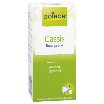 Sirop CASSIS Knospen Mazerat Glycerin Allergie, Hypotonie BOIRON - Flasche von 60 ml