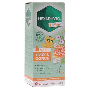 Husten- und Halssirup für Kinder Hexaphyto - Flasche mit 150 ml