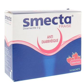 Smecta Erdbeere - Packung mit 18 Beuteln