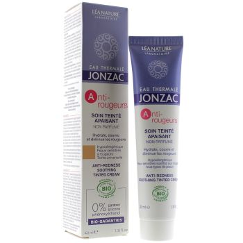 Beruhigende, unparfümierte getönte Anti-Rötungen Pflege Jonzac - Tube mit 40 ml
