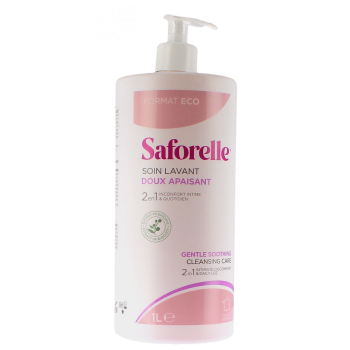 Saforelle sanft reinigende Intimwaschpflege - Pumpflasche 1L