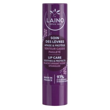 Glänzender Lippenbalsam mit Cassisduft Laino - 4 g Stick