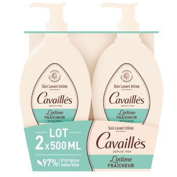 Intimwaschpflege Frische Rogé Cavaillès - 2er-Pack Pumpflaschen à 500 ml