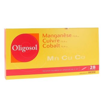 Trinklösung Mangan Kupfer Kobalt Oligosol - 28 Ampullen zu 2 ml