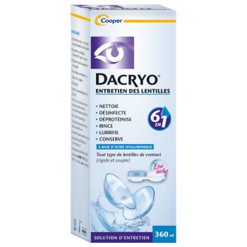 Dacryo Cooper Kontaktlinsen-Pflegelösung - 360 ml Flasche