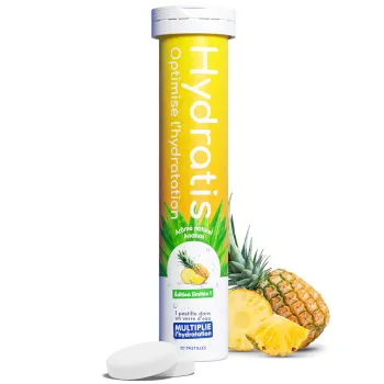 Ananas-Geschmack Hydratis - Tube mit 20 Brausetabletten