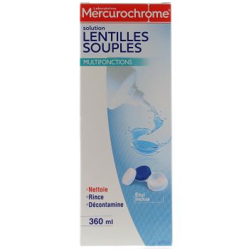 Multifunktionale Kontaktlinsenlösung Mercurochrome - Flasche 360 ml