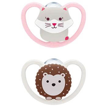 Space Silikon-Schnuller 0-6 Monate NUK - 2er-Pack Schnuller