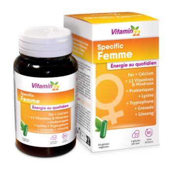 Vitamin 22 Specific Frau Ineldea - Packung mit 60 Kapseln