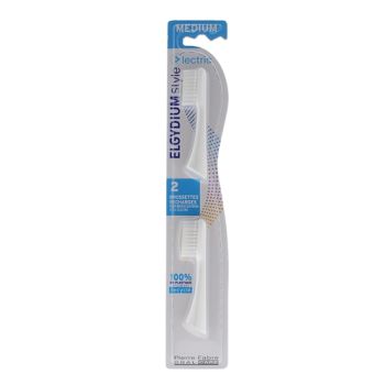 Style Electric Ersatzbürsten mittel Elgydium - 2er Pack Ersatzbürsten