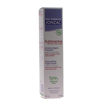 Sublimactive Leichte glättende Bio-Creme Thermalwasser Jonzac - Pumpenröhre 40 ml