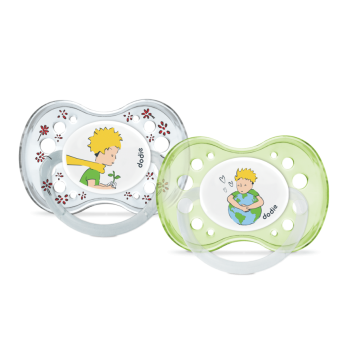 Anatomische Schnuller +18 Monate limitierte Auflage Der kleine Prinz Dodie - 2er Pack Schnuller