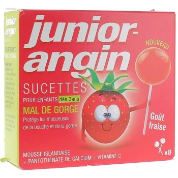 Junior-angin Halsschmerzen Lutschtabletten für Kinder - Packung mit 8 Lutschtabletten
