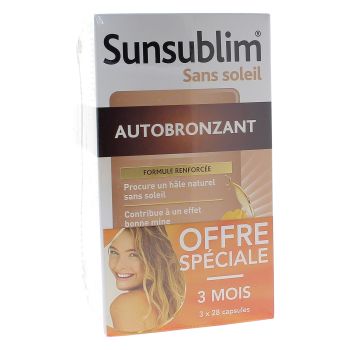 Sunsublim Selbstbr&auml;uner Nutr&eacute;ov - 3x28 Kapseln (1 kostenlose Box)