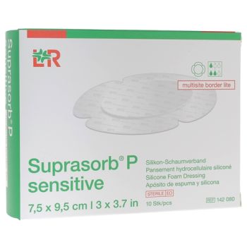 Suprasorb P Sensitive Multisite border lite 7,5 x 9,5 cm Lohmann & Rauscher - Schachtel mit 10 Einheiten