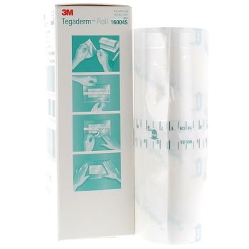 Tegaderm Roll Transparentes, selbstklebendes Folienband 3M - Rolle von 10 cm x 2 m