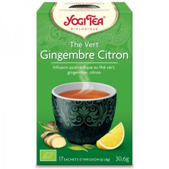 Bio Grüner Tee Ingwer Zitrone Yogi Tee - 17 Teebeutel Box