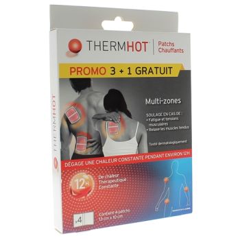 ThermHot Mehrzonen-Wärme-Pflaster Therapearl - 3 Pflaster + 1 gratis